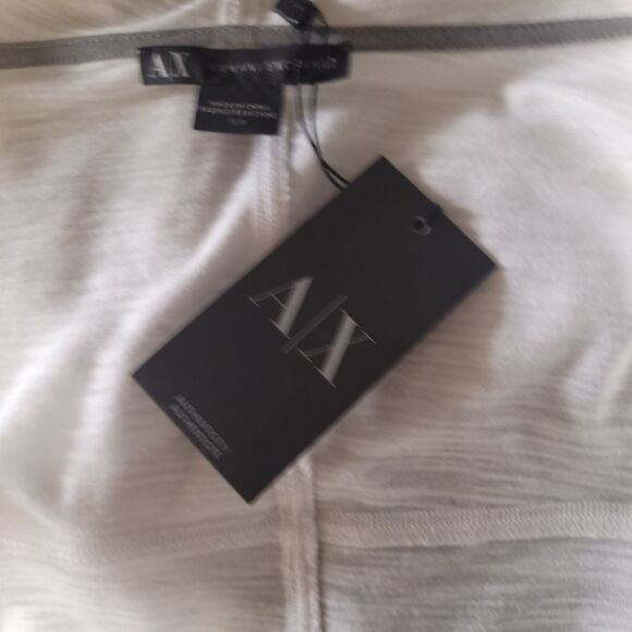 Armani Exchange White Hooded Snap Wrap Sweater Womens XS - Picture 7 of 12